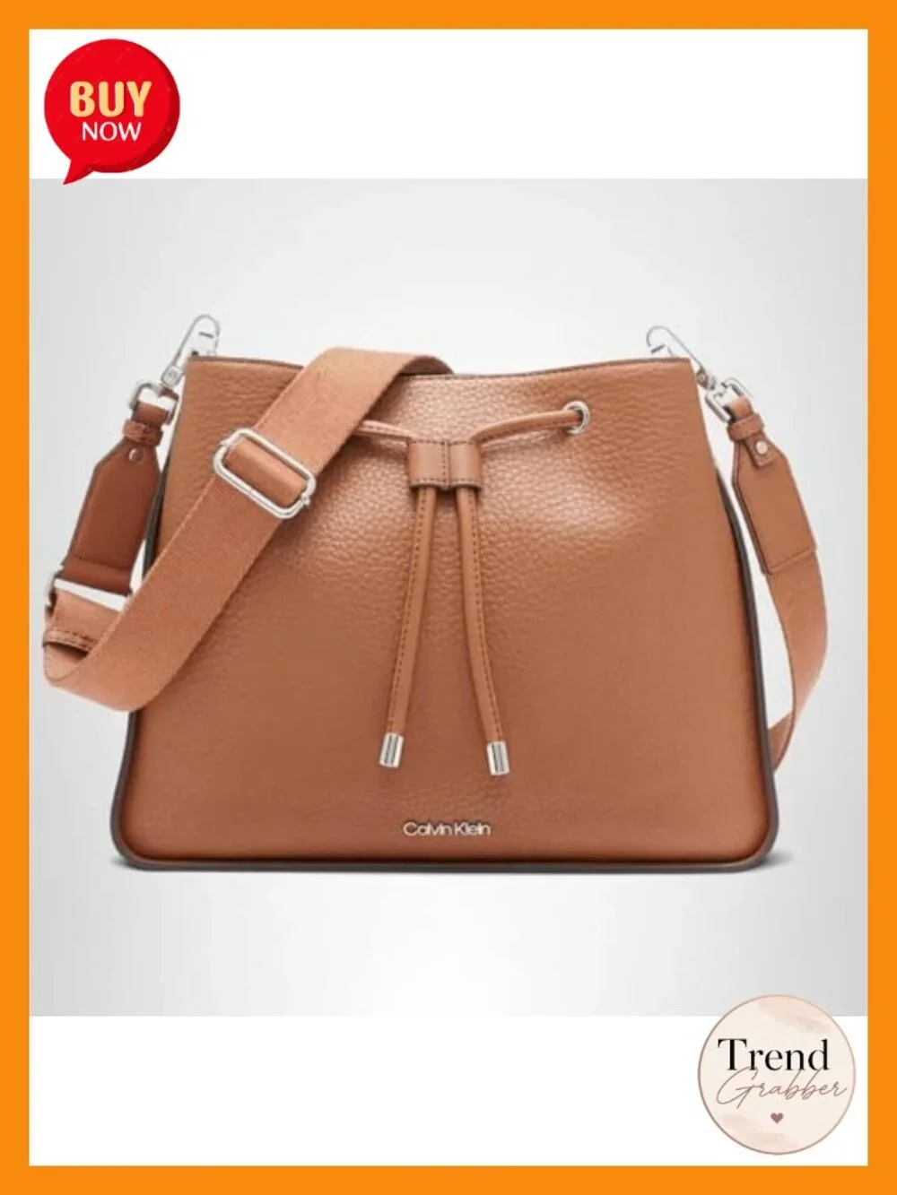 Vegan Leather Drawstring Adjustable Hobo Crossbody Bag